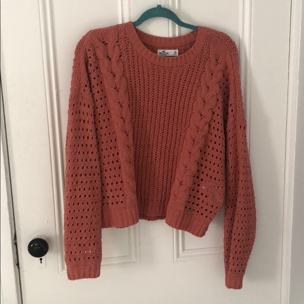 Hollister Coral Pink Sweater